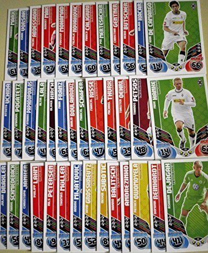 Topps Match Attax Bundesliga - 11/12-50 Verschiedene Basis-Karten von Topps