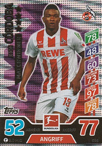 Topps Match Attax Extra 2017/2018-589 Jhon Cordoba Matchwinner (1.FC Köln) von Topps