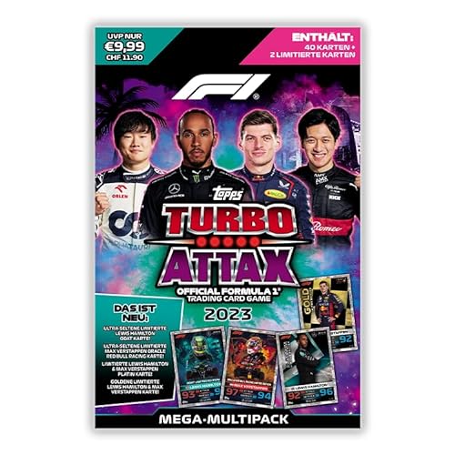Topps Turbo Attax Formula 1 2023, Trading Cards - Display Box (Multipack) von Topps