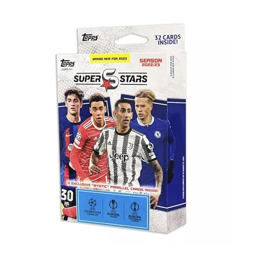 Topps UEFA Superstars 22/23 - Hanger Pack (4 Päckchen) von Topps