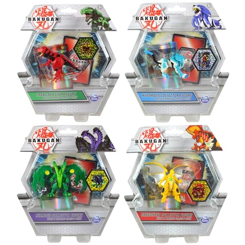 Bakugan - Deluxe Collector Figure Bundles With 2x Cards & Coin In Each Pack - 4 Pack - Set 2 von Toptoys2u Bargain Bundles