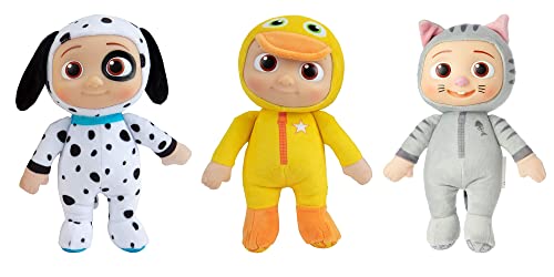 Toptoys2u Bargain Bundles CoComelon JJ Duckie, Kätzchen & Welpe Plüsch-Stofftierspielzeug, 3er-Pack, 8 Plüsch-Stofftier-Set (mehrfarbig) von Toptoys2u Bargain Bundles