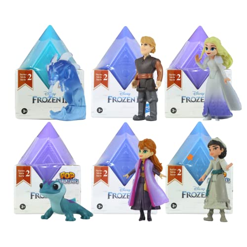 Disney Die Eiskönigin 2 Pop Adventures Series 2 identifizierte Blindboxen - 5 cm große Minifiguren mit Gelenken, Anna, Kristoff, Royal Elsa, Nokk, Bruni und Honeymaren - 2 Stück von Toptoys2u Bargain Bundles