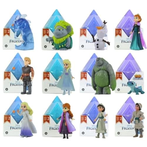 Disney Die Eiskönigin 2 Pop Adventures Series 2 identifizierte Blindboxen – Minifiguren mit Gelenken, 5 cm – Die 12 Figuren von Toptoys2u Bargain Bundles