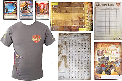 Huntik Secrets & Seekers - Seeker League Collection Box - 73 Karten, Spielmatte, Spielkarten-Checkliste, Mision Log & Seeker League T-Shirt (groß) von Toptoys2u Bargain Bundles