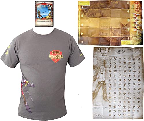 Toptoys2u Bargain Bundles Huntik Secrets & Seekers Seeker League Collection Set - 33 Kartendeck, Spielmatte, Checkliste, großes T-Shirt von Toptoys2u Bargain Bundles