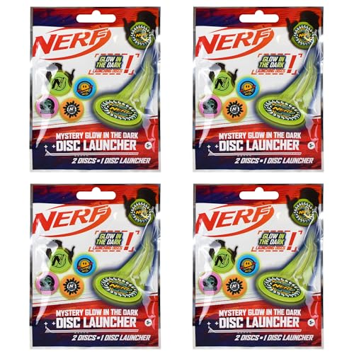 Nerf - Blind Bag Party Favor Sets - Glow In The Dark Launchers - Pack of 4 von Toptoys2u Bargain Bundles