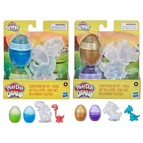 PlayDo Slime Hydro Glitz Dino Crew Triceratops und Brontosaurus - Doppelpack von Toptoys2u Bargain Bundles