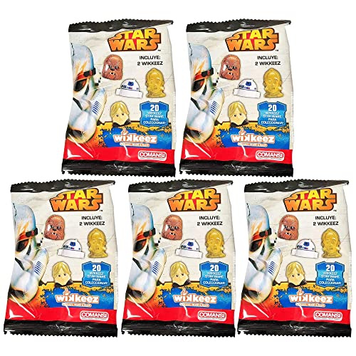 Star Wars - Wikkeez - Sammelfiguren-Blindbeutel - 2 Figuren pro Beutel - 5 Stück Beutel von Toptoys2u Bargain Bundles