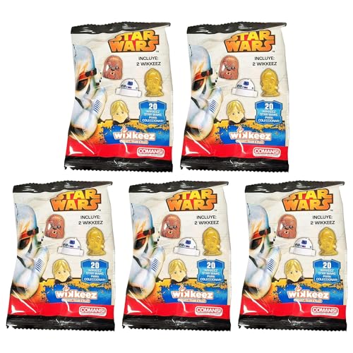 Star Wars - Wikkeez - Sammelfiguren-Blindbeutel - 2 Figuren pro Beutel - 5 Stück Beutel von Toptoys2u Bargain Bundles