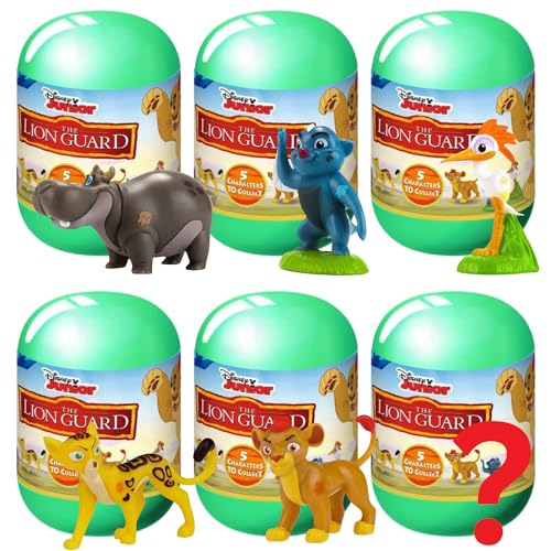 The Lion Guard Junior Blind Box – 5 cm Minifiguren – 5 zum Sammeln – Garantiert komplettes Set – Packung mit 6 Kapseln von Toptoys2u Bargain Bundles