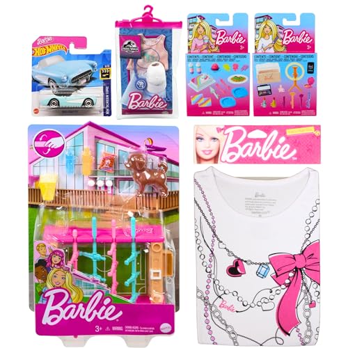 Toptoys2u Bargain Bundles Barbie Ultimate Collectors Spielset & Zubehör-Sets – (6-teiliges Set – Tischfußball und Barbie-Korvette) von Toptoys2u Bargain Bundles