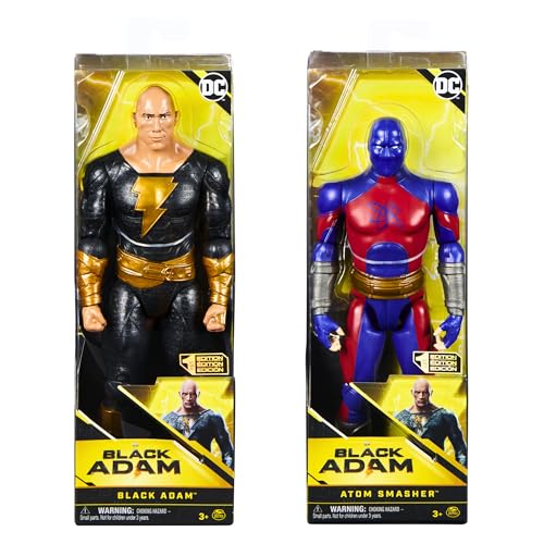 Toptoys2u Bargain Bundles DC-Comics Black Adam 1. Edition Sammelfiguren, 28 cm, bewegliche Actionfiguren, Black Adam & Atom Smasher, Doppelpack von Toptoys2u Bargain Bundles