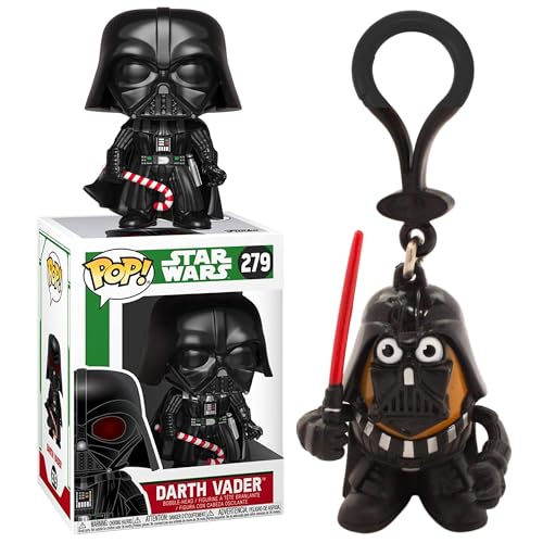 Toptoys2u Bargain Bundles Darth Vader Weihnachten Vinyl Wackelkopf Figur Spielzeug & Kartoffelkopf 6cm Miniatur Figur Bagclip von Toptoys2u Bargain Bundles