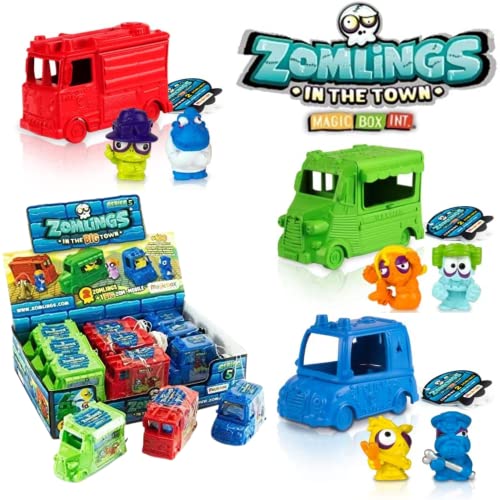 Toptoys2u Bargain Bundles Zomlings-Serie 5 In der großen Stadt CDU von 12 Blind Bag Fahrzeuge - Sortiment von Eiscreme Von, Feuerwehrauto & Polizeiauto von Toptoys2u Bargain Bundles