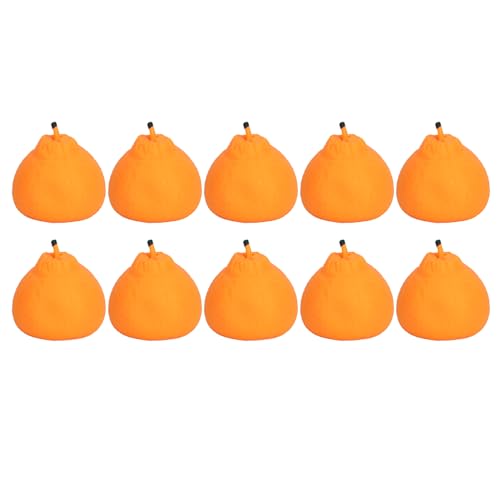 Topyond 10 Stück lebensechte orange Squish-Spielzeuge Stress Relief niedliches Frucht-Squeeze-Spielzeug langsam steigend klein für Büro-Schreibtisch-Heim Dekoration (Large Size 10cm / 3.9in) von Topyond