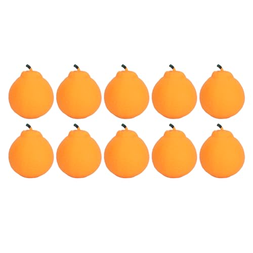 Topyond 10 Stück lebensechte orange Squish-Spielzeuge Stress Relief niedliches Frucht-Squeeze-Spielzeug langsam steigend klein für Büro-Schreibtisch-Heim Dekoration (Small Size 6cm / 2.4in) von Topyond