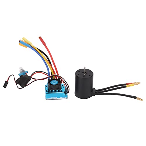 Topyond 3RC bürstenloser Motor, 3100 kV bürstenloser Motor und 120A ESC -Kit für 1/10 1/8 RC -Auto, kompaktes leichtes, hochperformives Upgrade für Offroad- und Rennliebhaber von Topyond