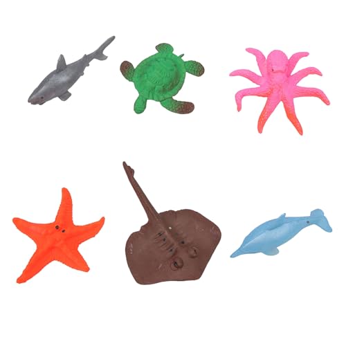 Topyond 6-teiliges Wasser-Wachstumsspielzeug, erweiterbare Meerestiere, Lernspielzeug für Kleinkinder, wasserexpandierende Meerestiere für Kinder von Topyond