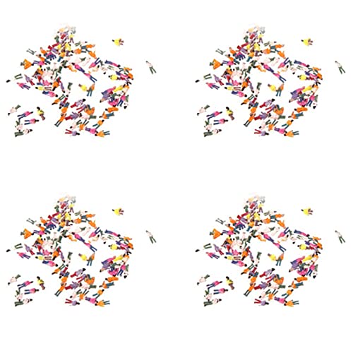 Toranysadecegumy 400 Stueck Z Massstab 1 : 200 Mischung Zug Modell Figuren Passagiere von Toranysadecegumy