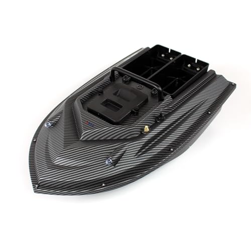 Baitster Boatman Futterboot Carbon Köderboot Karpfenangeln RTR inkl. Akku, Ladegerät Wireless LED Licht für Seen, Flüsse (ohne GPS) von Torcster