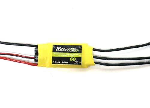 Torcster 210887 Speedcontroller ECO BEC 60A V2.1 ESC Brushless Speed Controller Regler für RC Flugzeug von Torcster