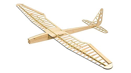 Torcster 211128 Sunbird 1600mm Holzbaukasten, Modellflugzeug für RC Bausatz DIY, gelaserte Balsa Sperrholz Holz Bauteile Holzmodell Flugzeugn V2 Segler Brushless 3s LiPo RC von Torcster