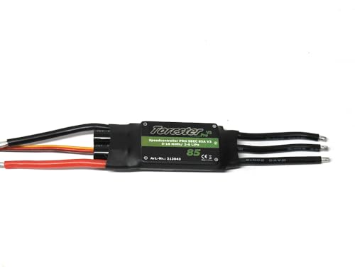 Torcster 213043 Speedcontroller PRO V3 SBEC 85A ESC Brushless Speed Controller Regler für RC Flugzeug von Torcster