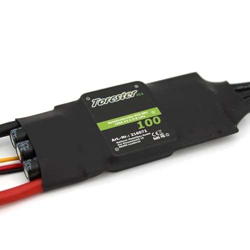 Torcster 216072 Speedcontroller ECO BEC 100A V2.2 ESC Brushless Speed Controller Regler für RC Flugzeug von Torcster