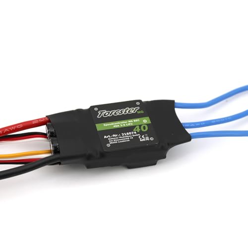 Torcster 216074 Speedcontroller NG BEC 40A ESC Brushless Speed Controller Regler für RC Flugzeug von Torcster