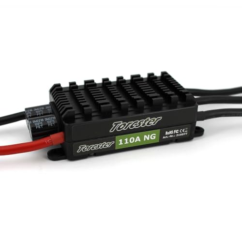 Torcster 216077 Speedcontroller NG BEC 110A HV ESC Brushless Speed Controller Regler für RC Flugzeug von Torcster