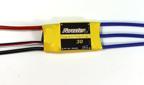 Torcster 216367 Speedcontroller ECO BEC 30A V2 MPX ESC Brushless Speed Controller Regler für RC Flugzeug von Torcster