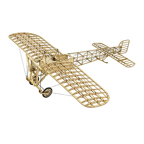 Torcster 214341 Bleriot XI 1:23 Holzbaukasten Standmodell Modellflugzeug Bausatz DIY, gelaserte Balsa Sperrholz Holz Bauteile Holzmodell Flugzeug von Torcster