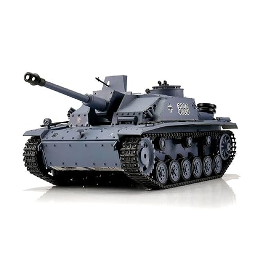 RC Panzer Heng Long 1/16 RC Sturmgeschütz III Ausf. G grau BB+IR Metallketten von Torro