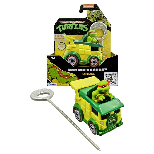 TMNT Teenage Mutant Ninja Turtles Raphael | Rad Rip Racers, Actionfahrzeug, Klassische Ausgabe, Spielzeug und Geschenke für Kinder ab 3 Jahren von TEENAGE MUTANT NINJA