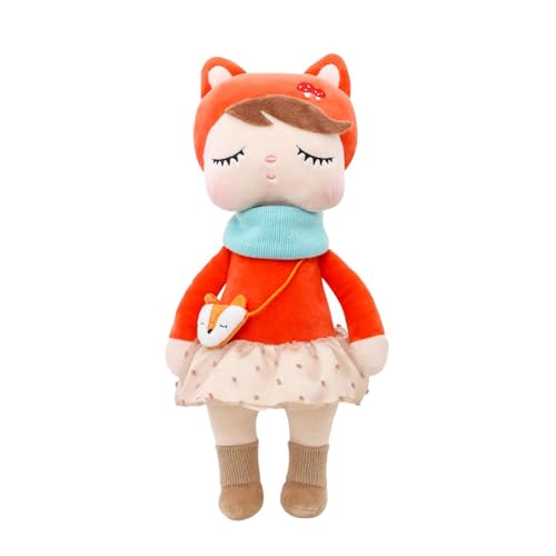 Stoffpuppe, Stoffpuppe - Buddy Doll Toy Wear Tieranzug,Weiche, Bequeme, handwerkliche Stoffpuppe für Bettwäsche, Wohnzimmer, Kinder-Jungen-Mädchen-Raumdekoration von Toseky