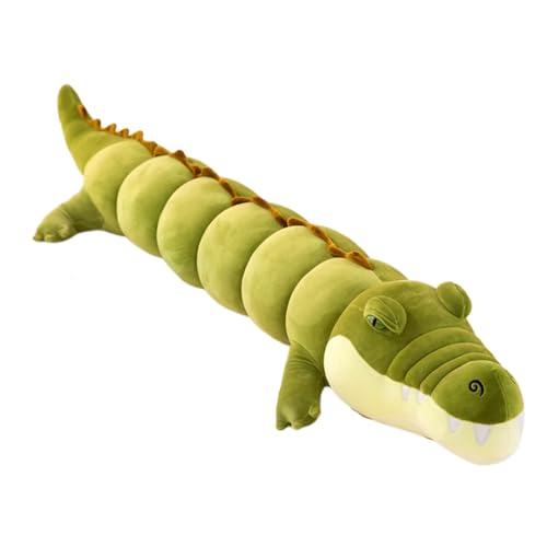 Toseky Alligator Toys Kissen,Alligator Plüschtier, Kuscheltier Krokodil, Stofftier-Krokodil-Plüschtier-Kissen, entzückende Alligatortiere, gefüllte Kuschelpuppen von Toseky