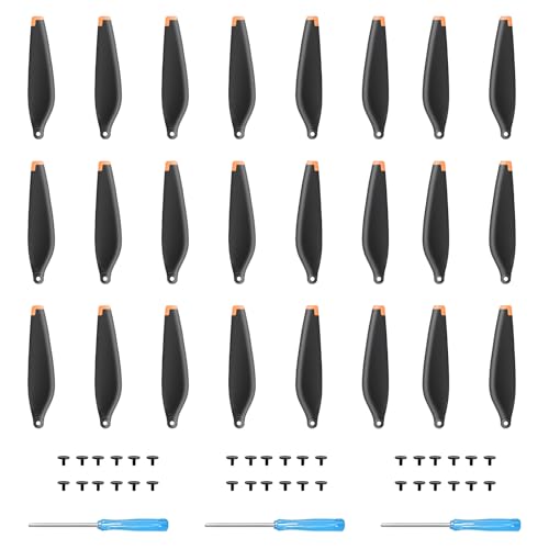 24Pcs Propeller für DJI Mini 4 Pro/Mini 3 Pro Ersatzpropeller Blätter Geräuscharm Flügel 6030F Luftschrauben DJI Mini 3 / 4 Pro Drohnenzubehör Exklusive Schrauben & Schraubendreher Orange von Tosiicop