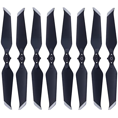 Tosiicop 4 Pairs Mavic 2 Pro/Mavic 2 Zoom Propellers Replacement Prop Blades Low Noise Quick-Release 8743F Wings for DJI Mavic 2 Pro/Mavic 2 Zoom Drone Accessories Silver Tips von Tosiicop