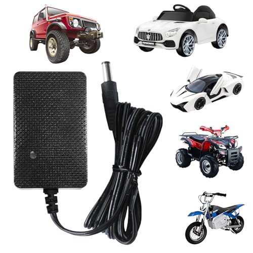 Tosiicop 12V Ladegerät für Kinder Motorrad Elektroauto - 12Volt Battery Charger für Kinde Ride on Toys 12V Netzteil für Baby Elektrisch Vierrädriges Fahrzeug SUV ATV Verschiedene Modelle (12V Charger) von Tosiicop