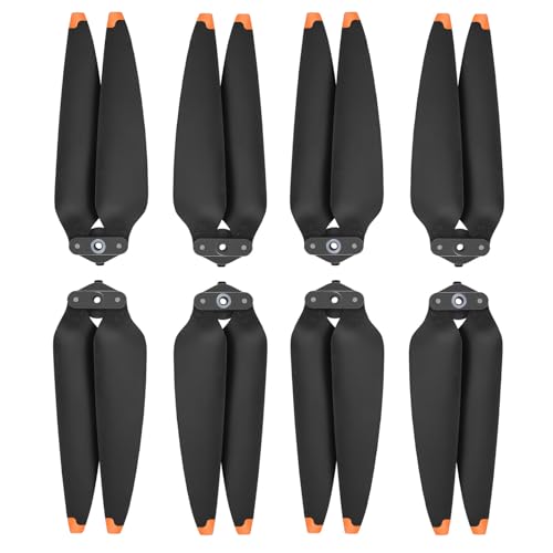 Tosiicop 4 Paar Mavic Propeller für DJI Air 3/Air 3S Ersatzpropellerblätter 8747F Flügel Geräuscharmes Luftschrauben für DJI Air 3 Drohnenzubehör Orange von Tosiicop