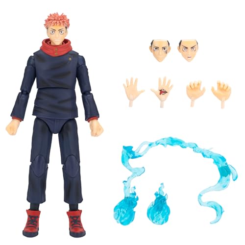 Total Anime Yuji Itadori – Jujutsu Kaisen - 16,5 cm große Figur mit austauschbaren Gesichtern, Ersatzhänden und Energieeffekten von Total Anime