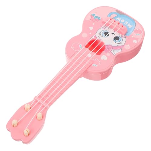 Totority Mini-Gitarre kinderinstrumente musikinstrumente Plastik Gitarre musikinstrumente für Music Instruments for Mini-Ukulele-Instrumente Gitarre Abs Rosa von Totority