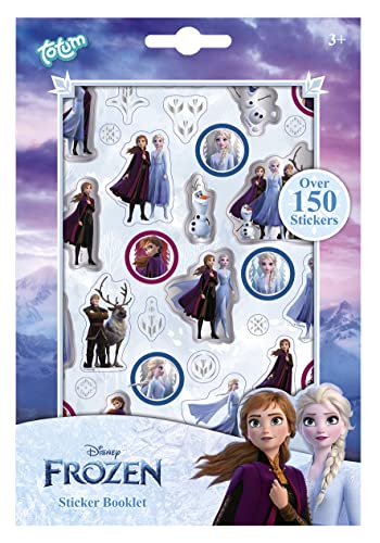 Frozen II 680708 Frozen II Stickerheft mit über 150 zauberhaften Stickern von Anna & Elsa, für Scrapbooking und Bastelarbeiten von Totum