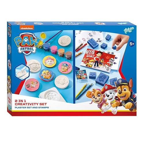 Totum 2in1 PAW Patrol Gips Gießen und Stempel Bastelset von Totum