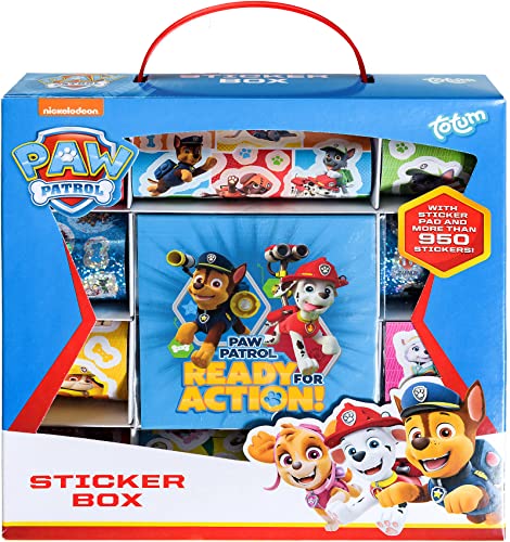 Totum 720220 Paw Patrol Figuren & Charactere Aufkleber Box (In Holländisch), Cartoon, Multicolore von Totum