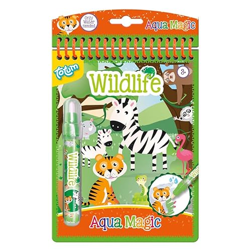 Totum magisches Wasser Malbuch Wildtiere Wildtiere - Totum Junior Farben -... von Totum