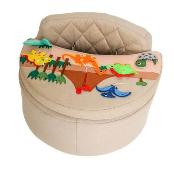 Activity Sessel rund Activity Sessel Rondo beige mit Dino Auflage von Touch of India