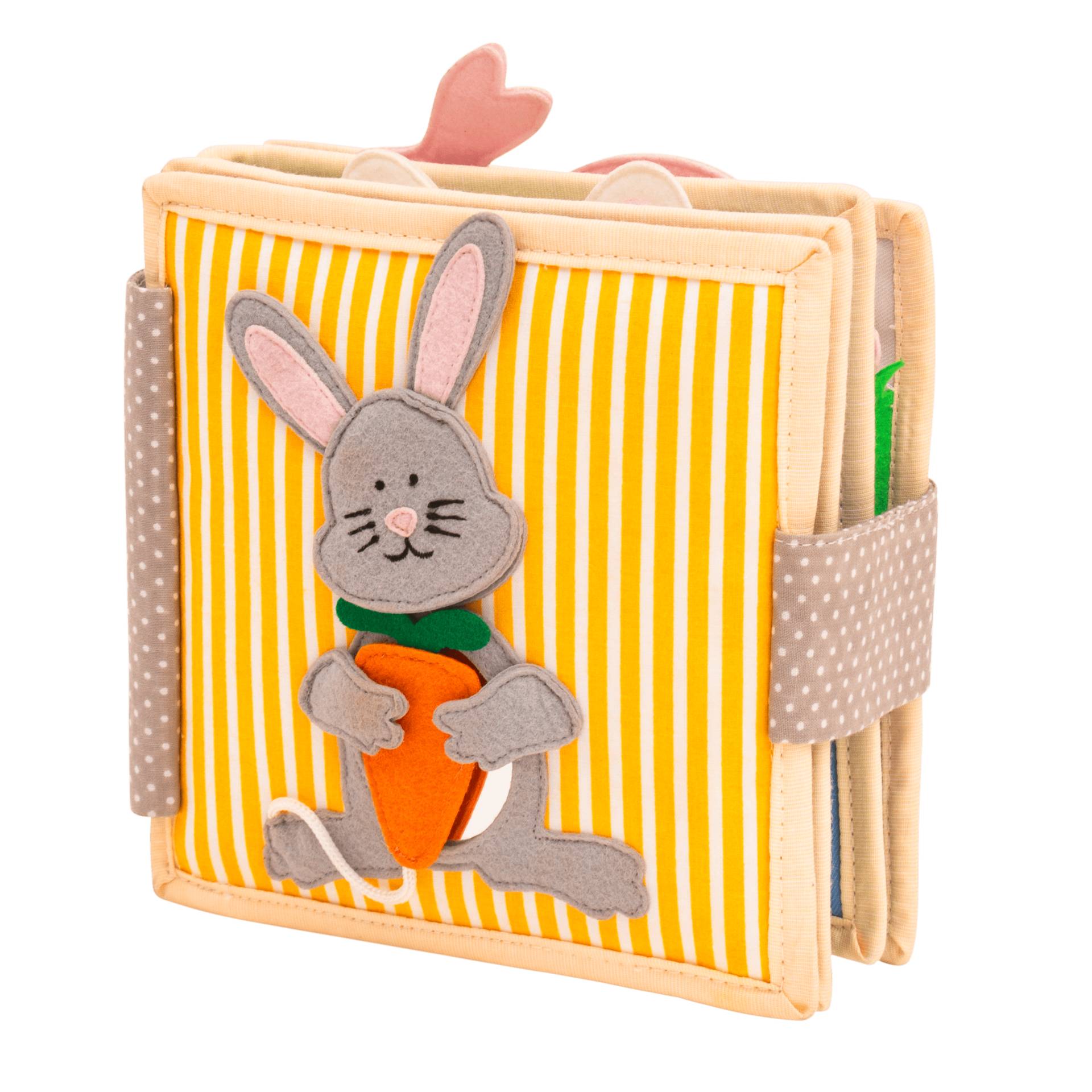 Funny Bunny - 6 Seiten Mini Quiet Book von Touch of India