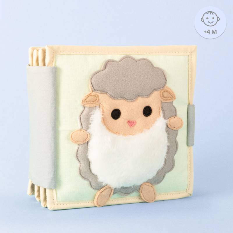 Happy Sheep - 6 Seiten Mini Quiet Book von Touch of India